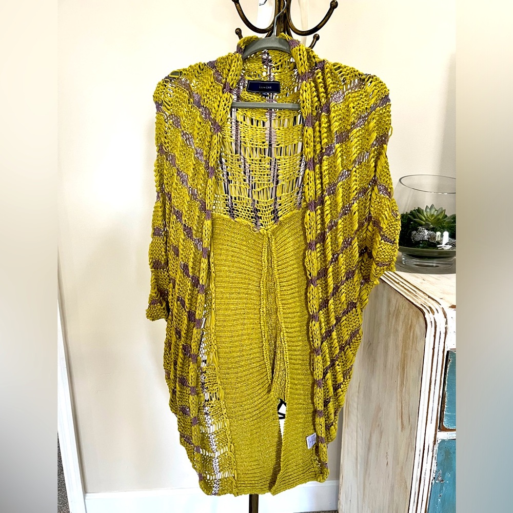 Lumiere/Anthroplogie shawl sweater